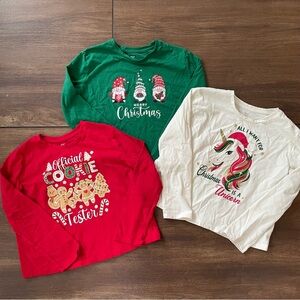 Holiday Time long sleeve t collection, youth L
